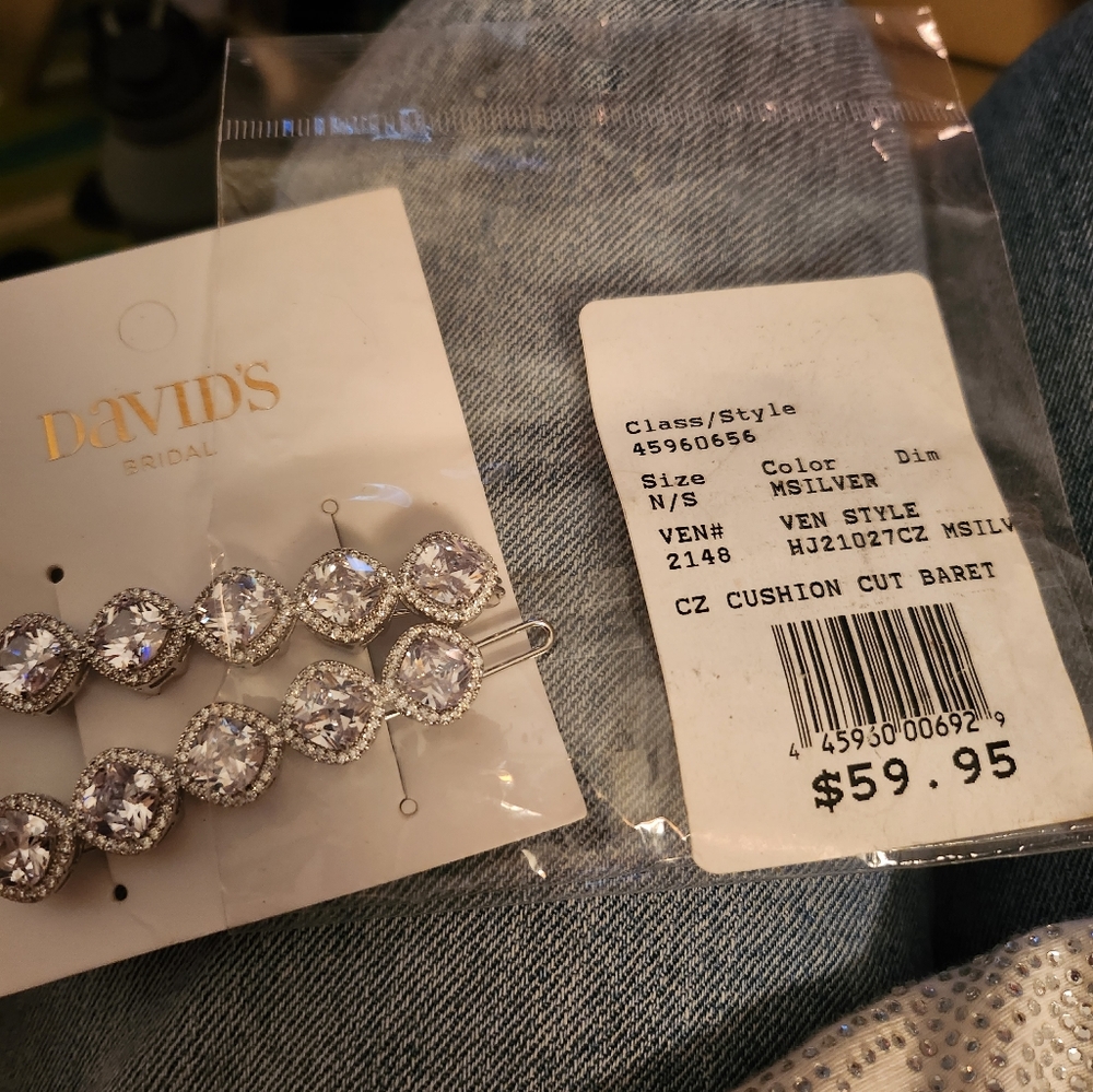 David's Bridal Crystal hair pins